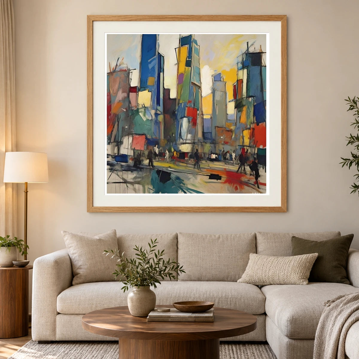 City Landscape 1955 By Joan Mitchell III abstract art print by SaamCrafts
