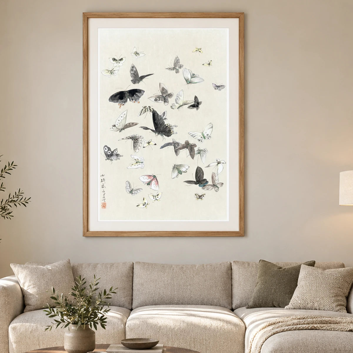 Hokusai S Butterflies And Moths — Japanese Ukiyo-e japanese ukiyo-e print by SaamCrafts