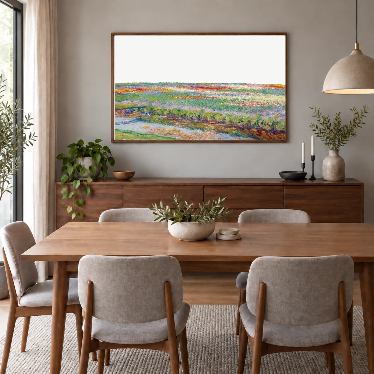 Monet LXXXVIII — Claude Monet shown in a styled interior