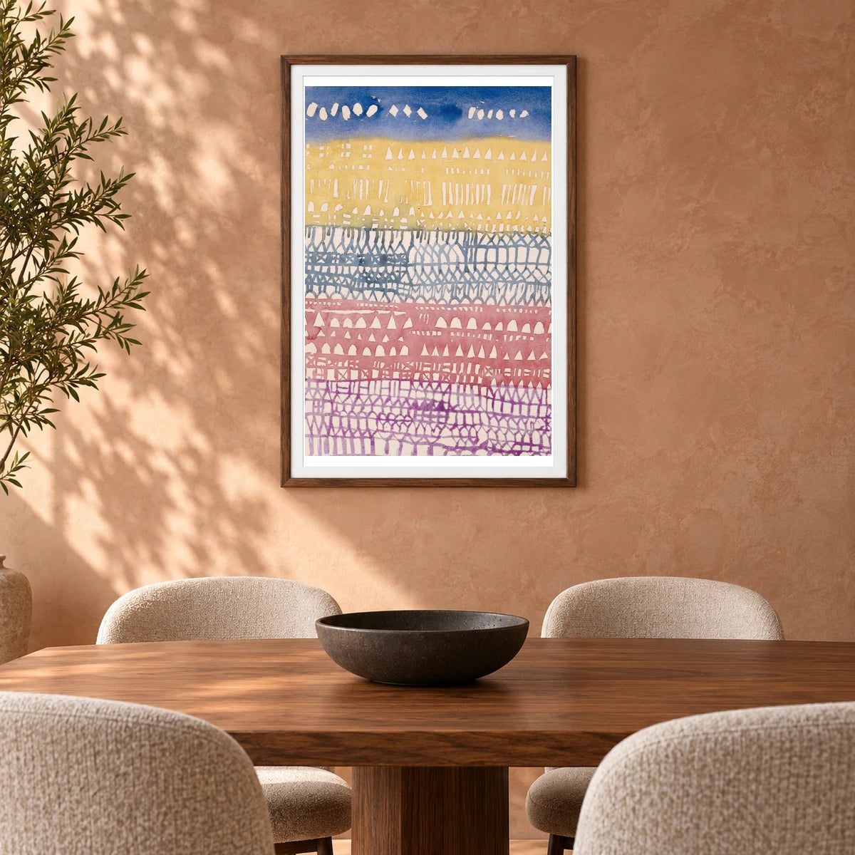 Old Town (overview) (1928) — Paul Klee shown in a styled interior