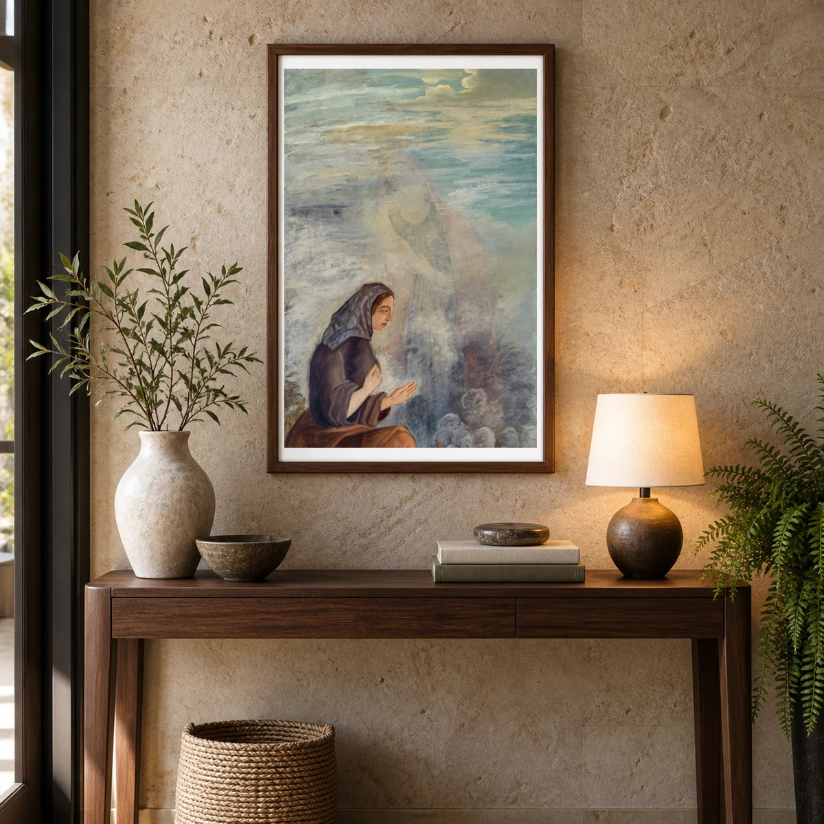 Les Quatre Saisons – L’hiver — Paul Cézanne shown in a styled interior