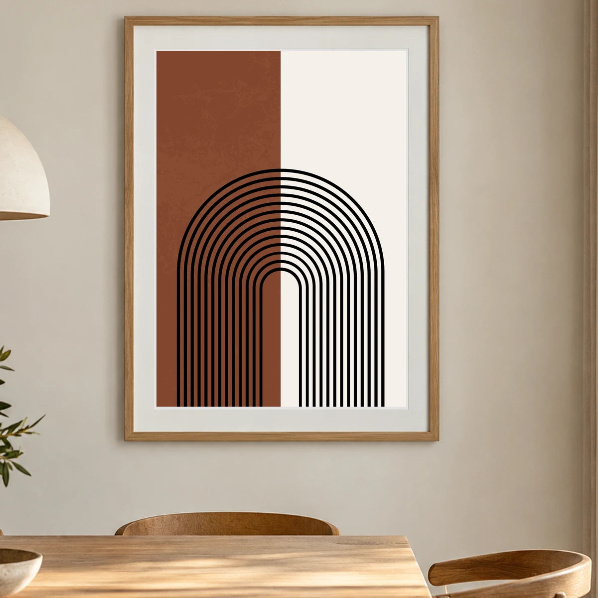 Boho Abstract Print XCIX — Boho Abstract Prints shown in a styled interior