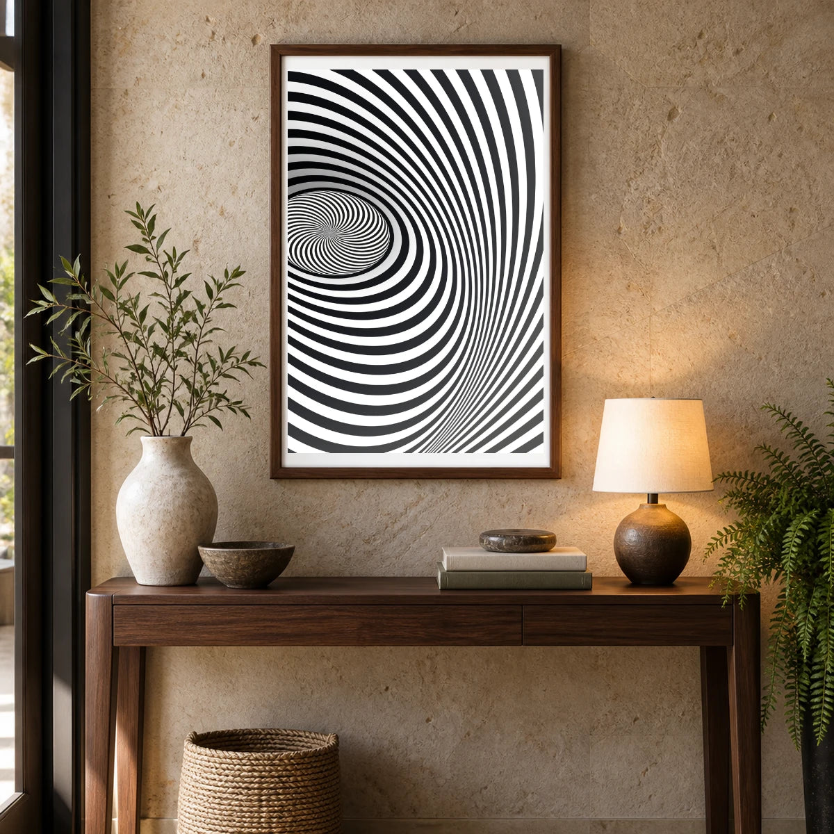 Boho Abstract Print CVI — Boho Abstract Prints shown in a styled interior
