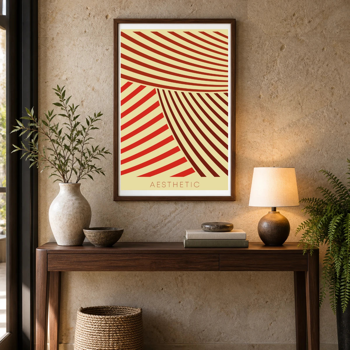 Boho Abstract Print CXII — Boho Abstract Prints shown in a styled interior
