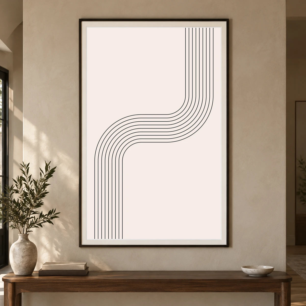 Boho Abstract Print CXXIV — Boho Abstract Prints shown in a styled interior