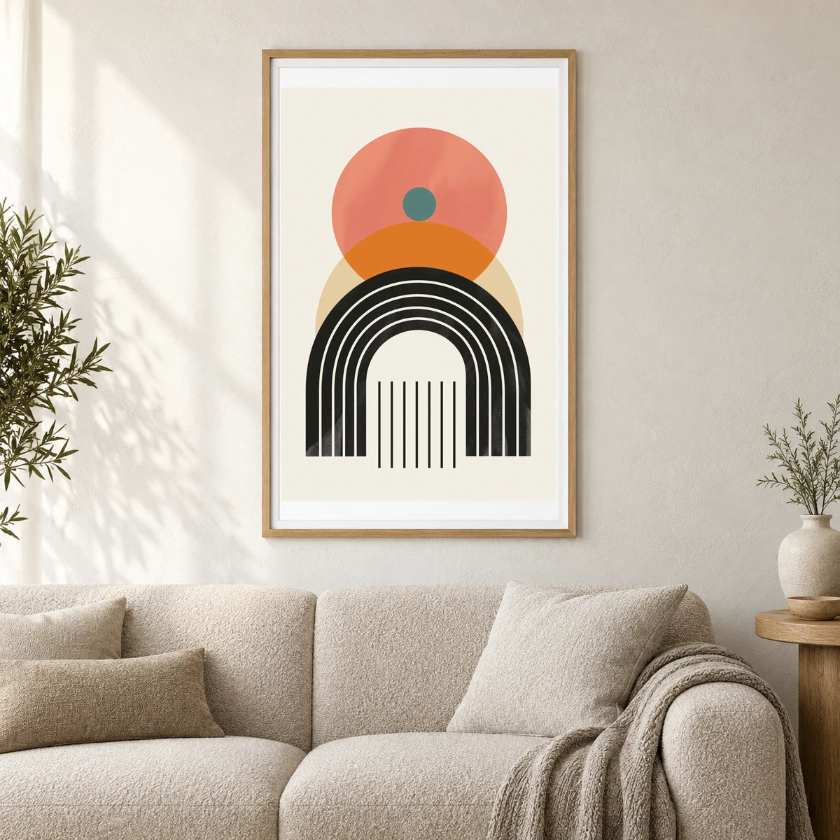 Boho Abstract Print CLX — Boho Abstract Prints shown in a styled interior