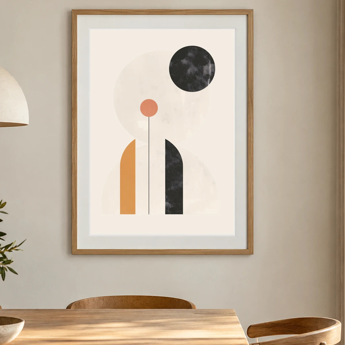 Boho Abstract Print CLXIII — Boho Abstract Prints shown in a styled interior