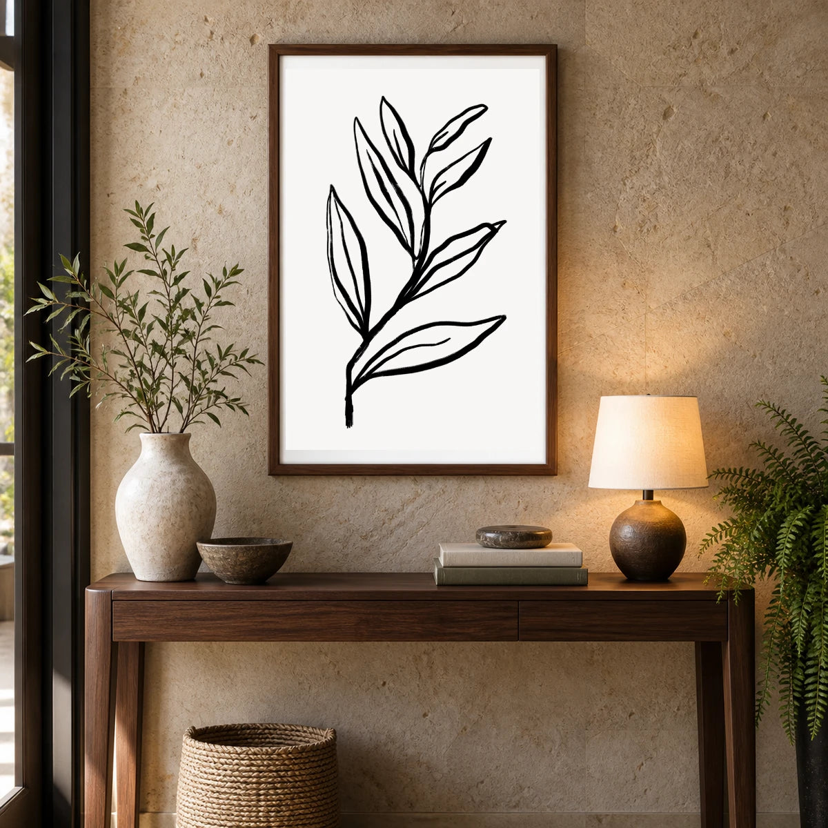 Boho Abstract Print CLXXI — Boho Abstract Prints shown in a styled interior