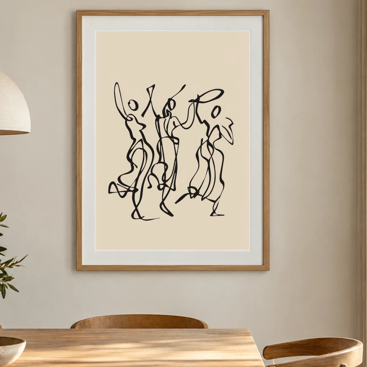 Boho Abstract Print CXCIV — Boho Abstract Prints shown in a styled interior