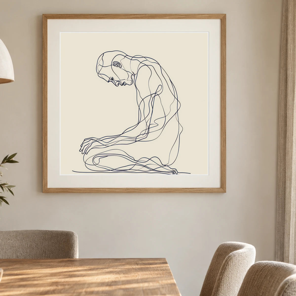 Boho Abstract Print CCIV — Boho Abstract Prints shown in a styled interior