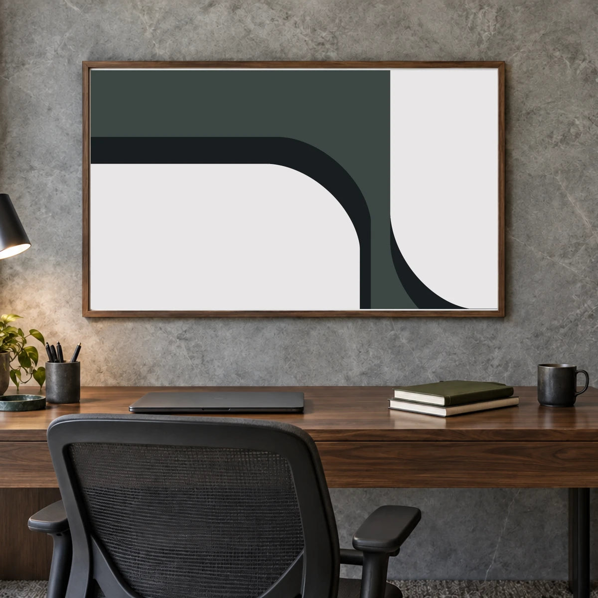 Boho Abstract Print CCX — Boho Abstract Prints shown in a styled interior