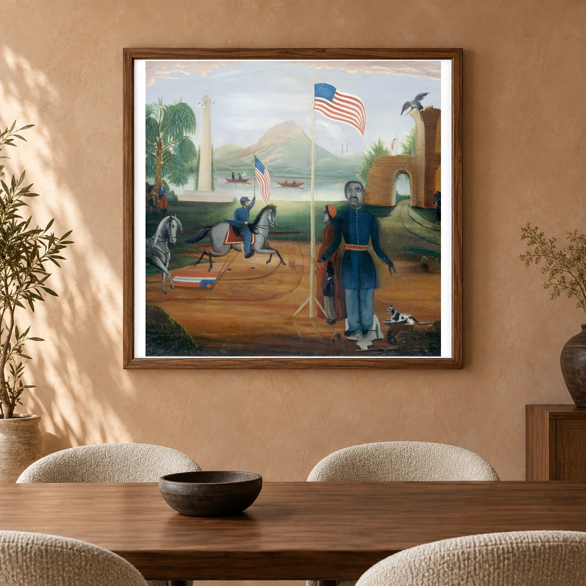 Allegory Of Freedom 1955.11.4 — Famous Paintings shown in a styled interior