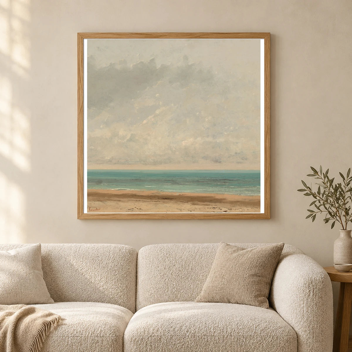 Calm Sea 1985.64.10 — Famous Paintings shown in a styled interior