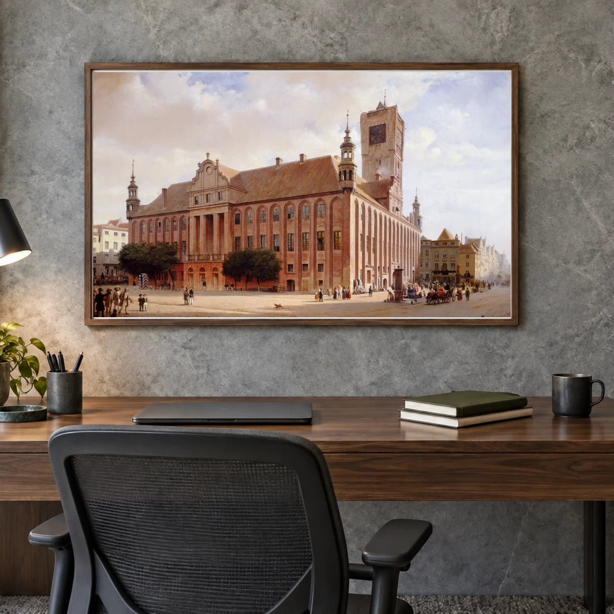 City Hall At Thorn 1973.13.1 — Famous Paintings shown in a styled interior
