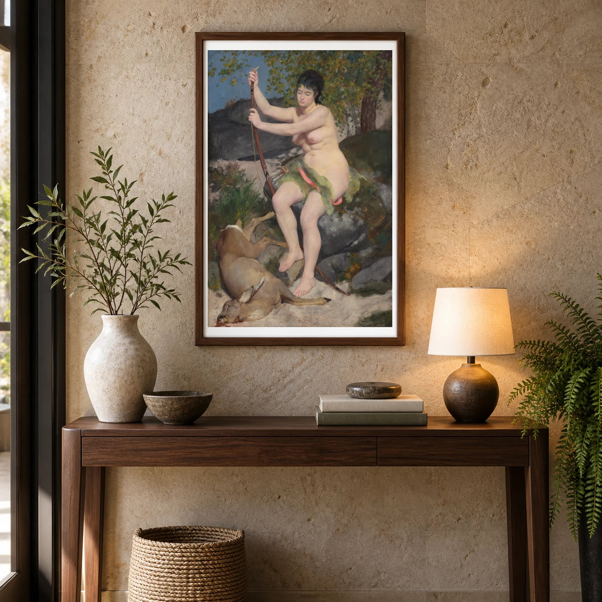 Diana 1963.10.205 — Famous Paintings shown in a styled interior