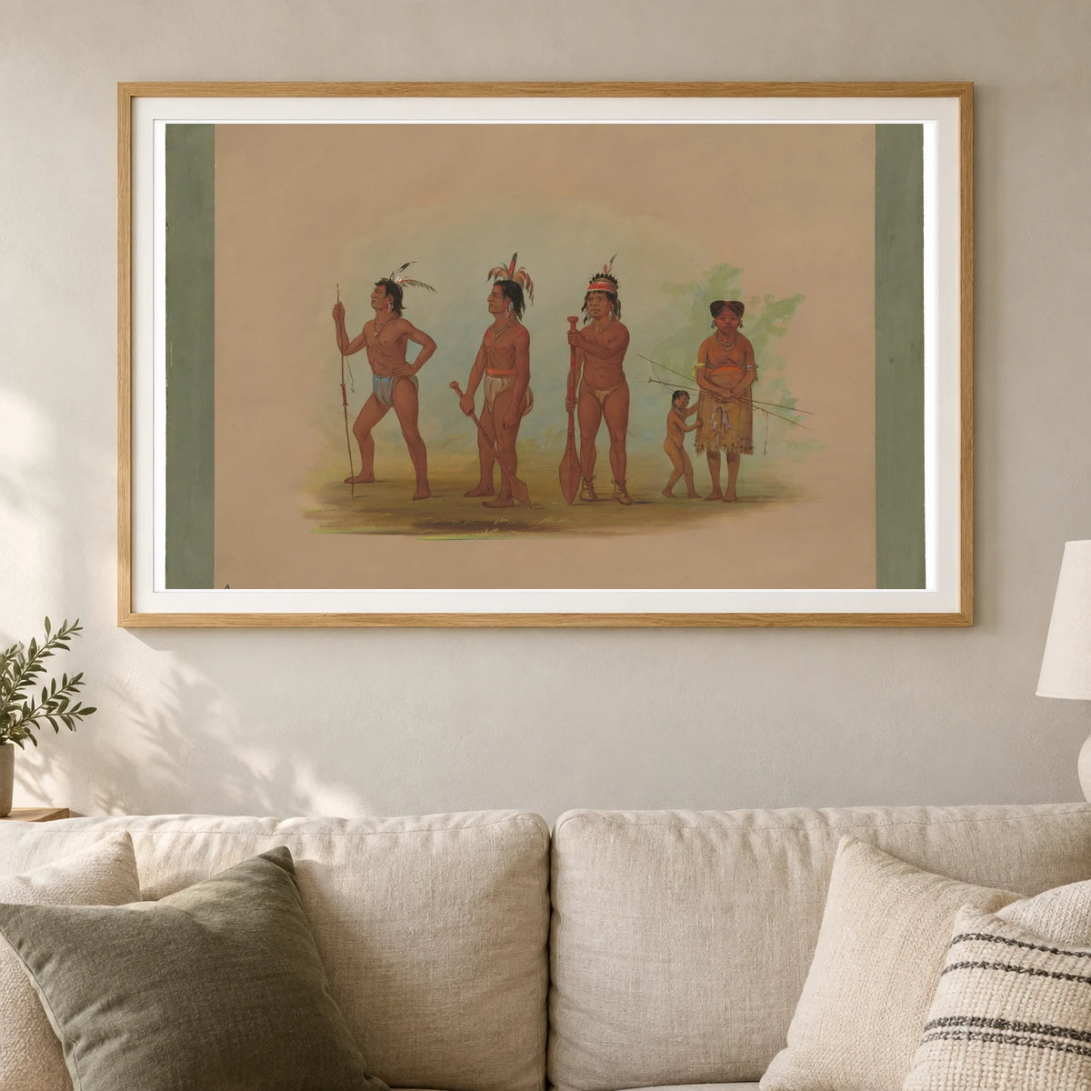Klatsop Indians 1965.16.158 — Famous Paintings shown in a styled interior