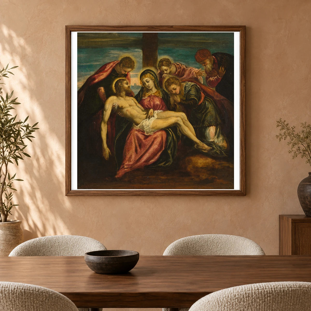 Lamentation 1960.6.37 — Famous Paintings shown in a styled interior