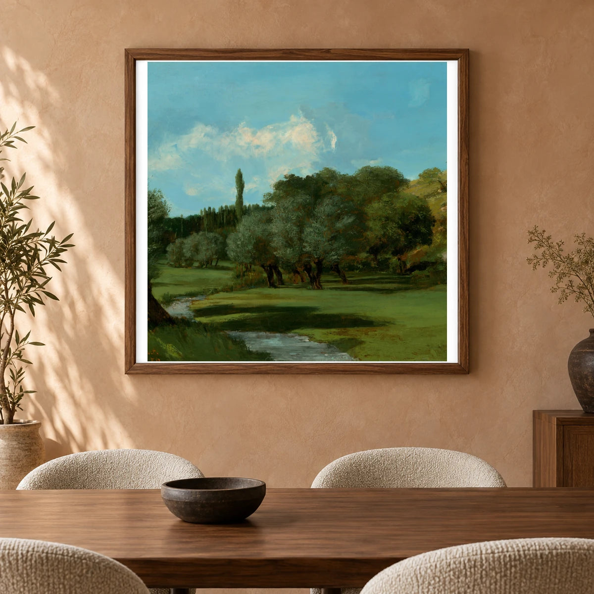 La Bretonnerie In The Department Of Indre 1972.9.8 — Famous Paintings shown in a styled interior