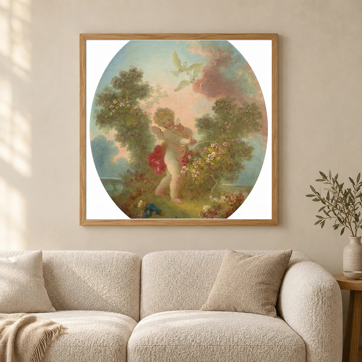 Love The Sentinel 1970.17.112 — Famous Paintings shown in a styled interior