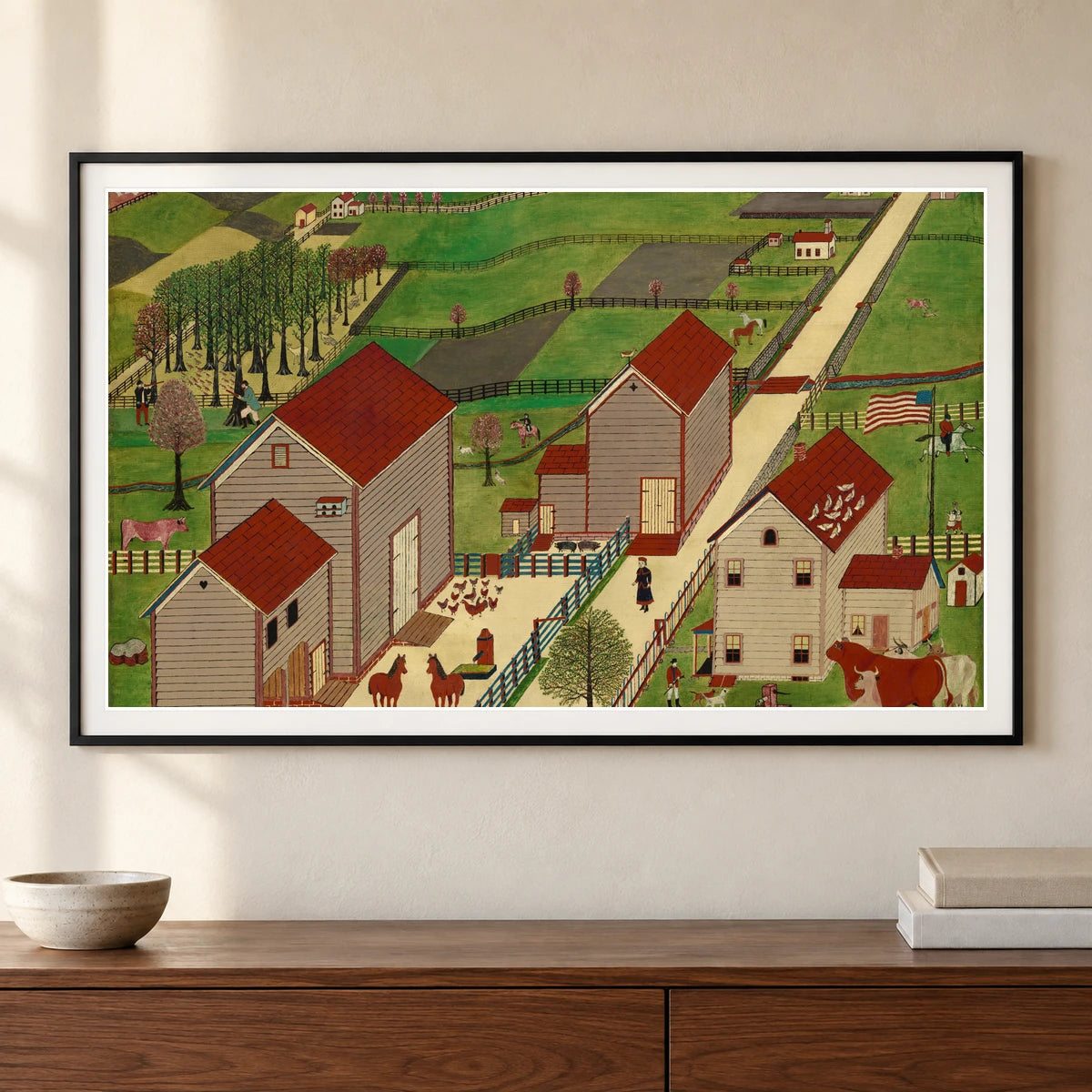Mahantango Valley Farm 1953.5.93 — Famous Paintings shown in a styled interior