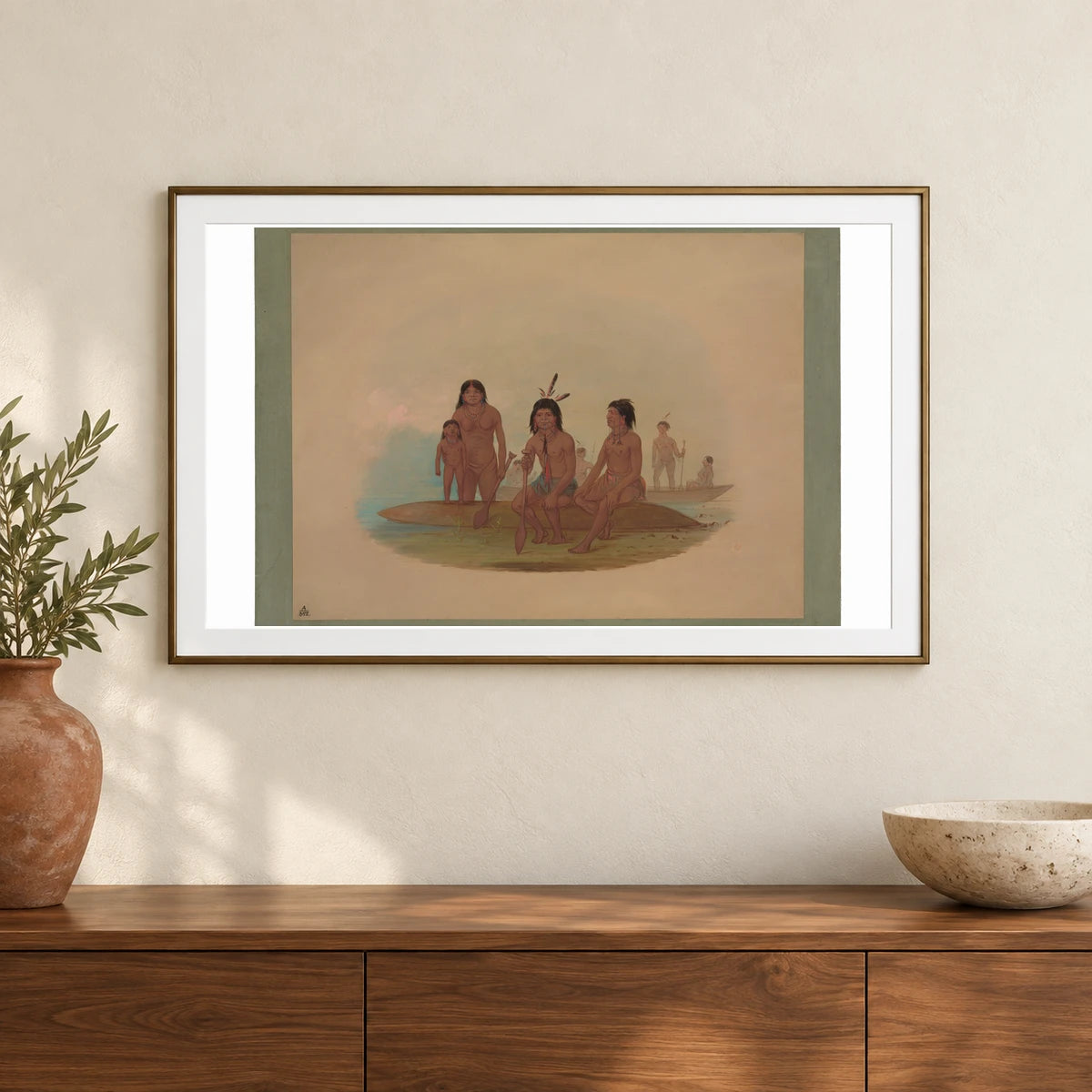 Marahua Indians 1965.16.240 — Famous Paintings shown in a styled interior
