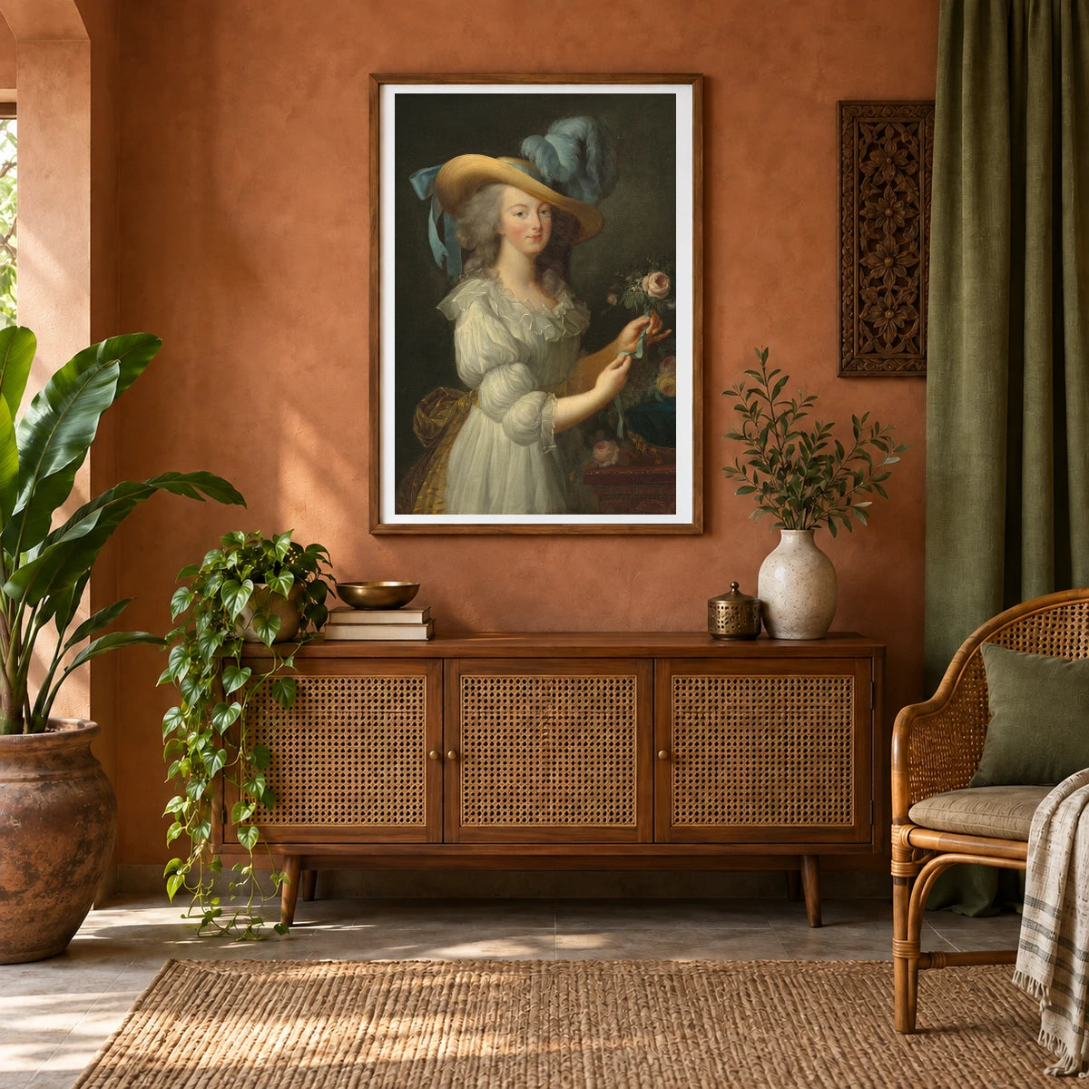 Marie Antoinette 1960.6.41 — Famous Paintings shown in a styled interior