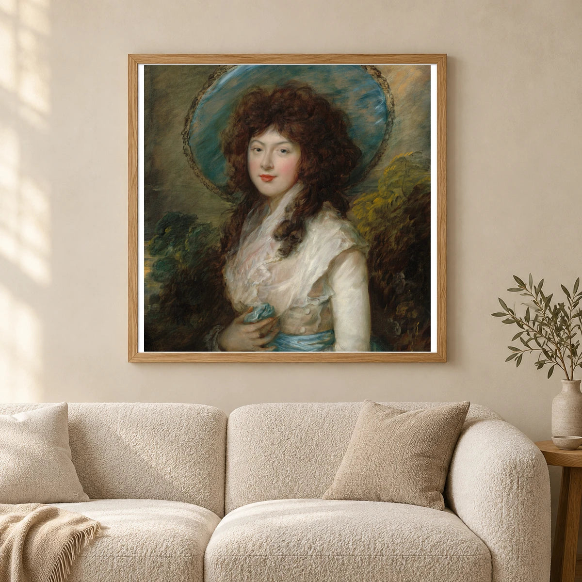 Miss Catherine Tatton 1937.1.99 — Famous Paintings shown in a styled interior