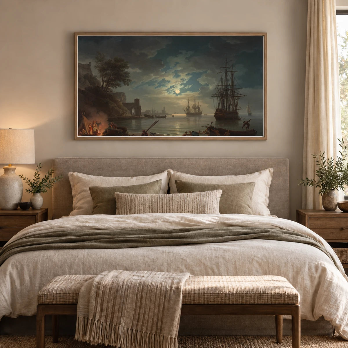 Moonlight 2018.13.1 — Famous Paintings shown in a styled interior