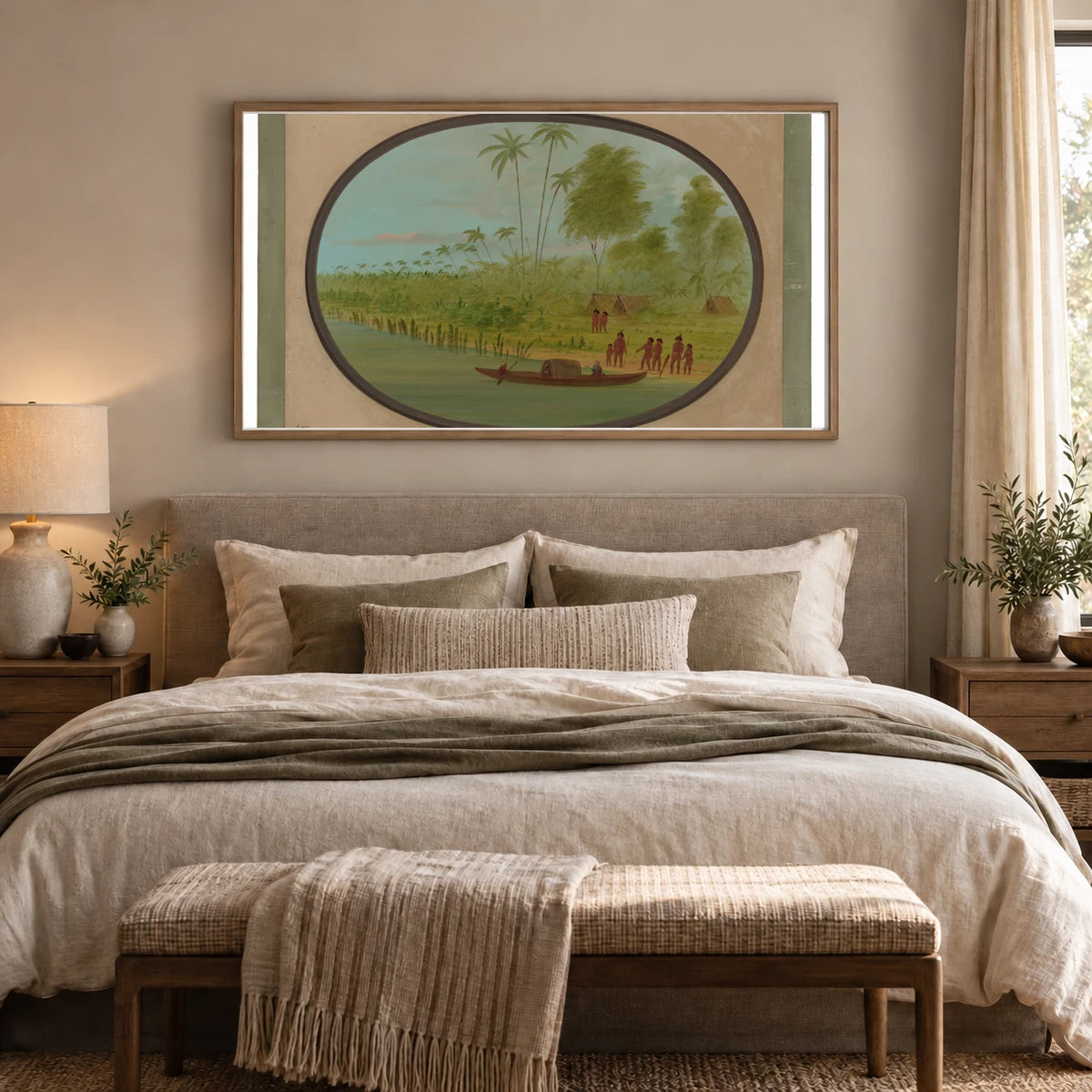 Painting The Tobos Chief 1965.16.290 — Famous Paintings shown in a styled interior