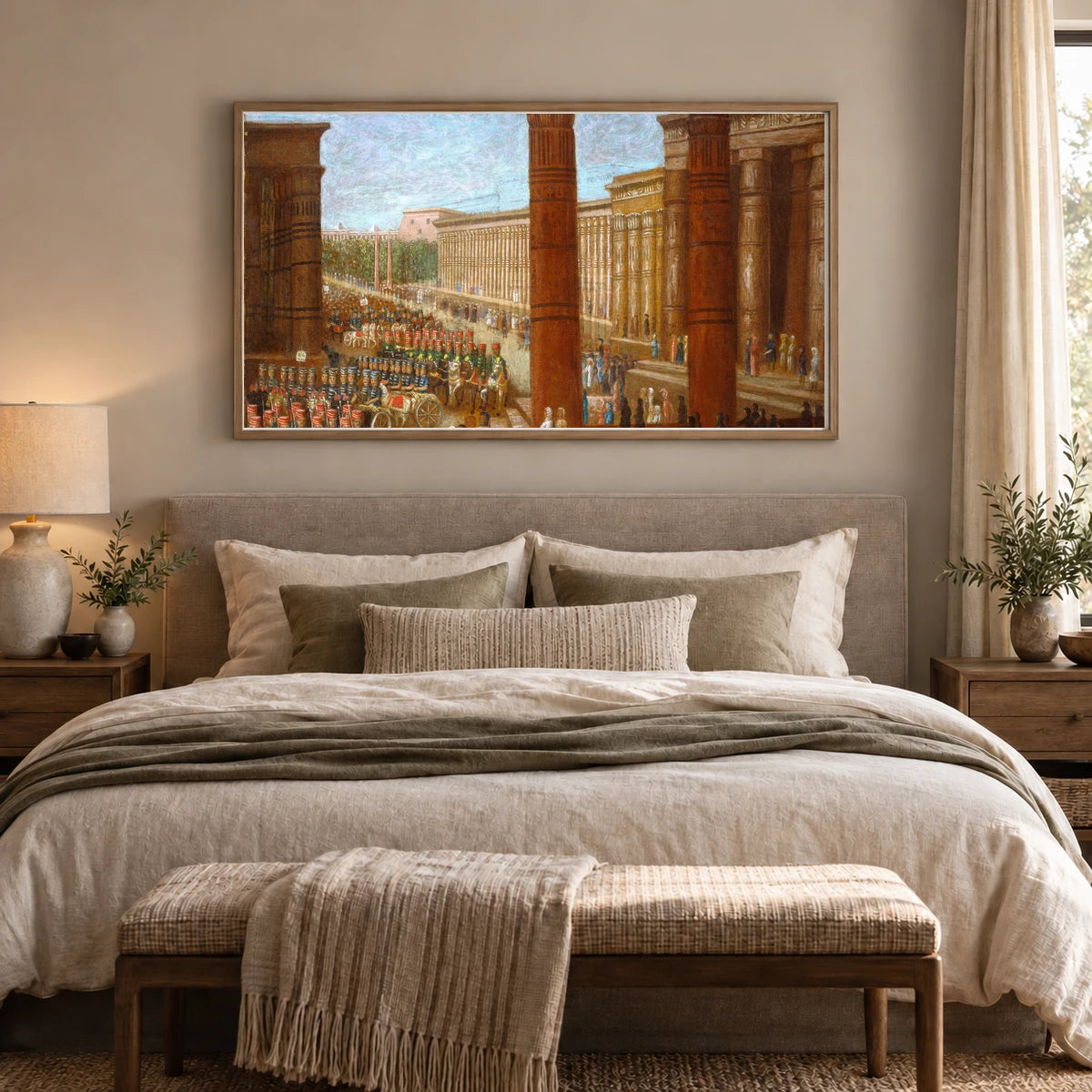 Pharaoh S Army Marching 1978.80.4 — Famous Paintings shown in a styled interior