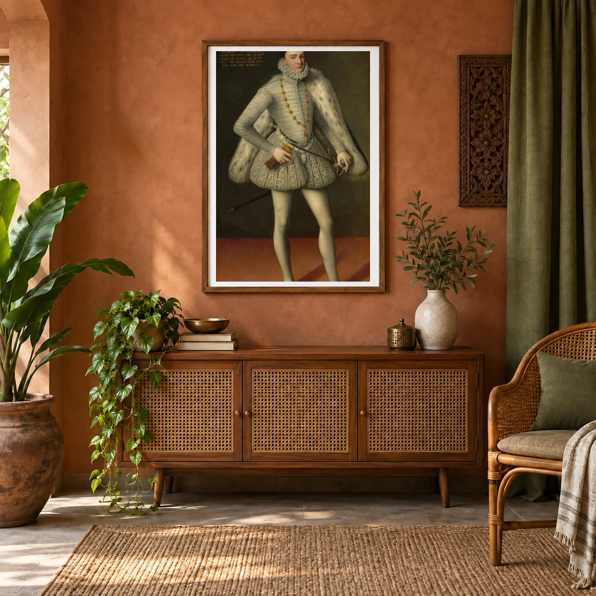 Prince Hercule Francois, Duc D Alencon 1961.9.55 — Famous Paintings shown in a styled interior