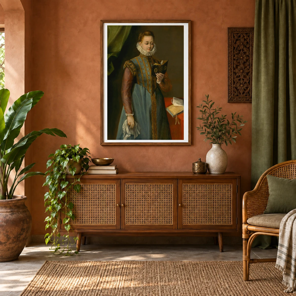 Quintilia Fischieri 1939.1.165 — Famous Paintings shown in a styled interior
