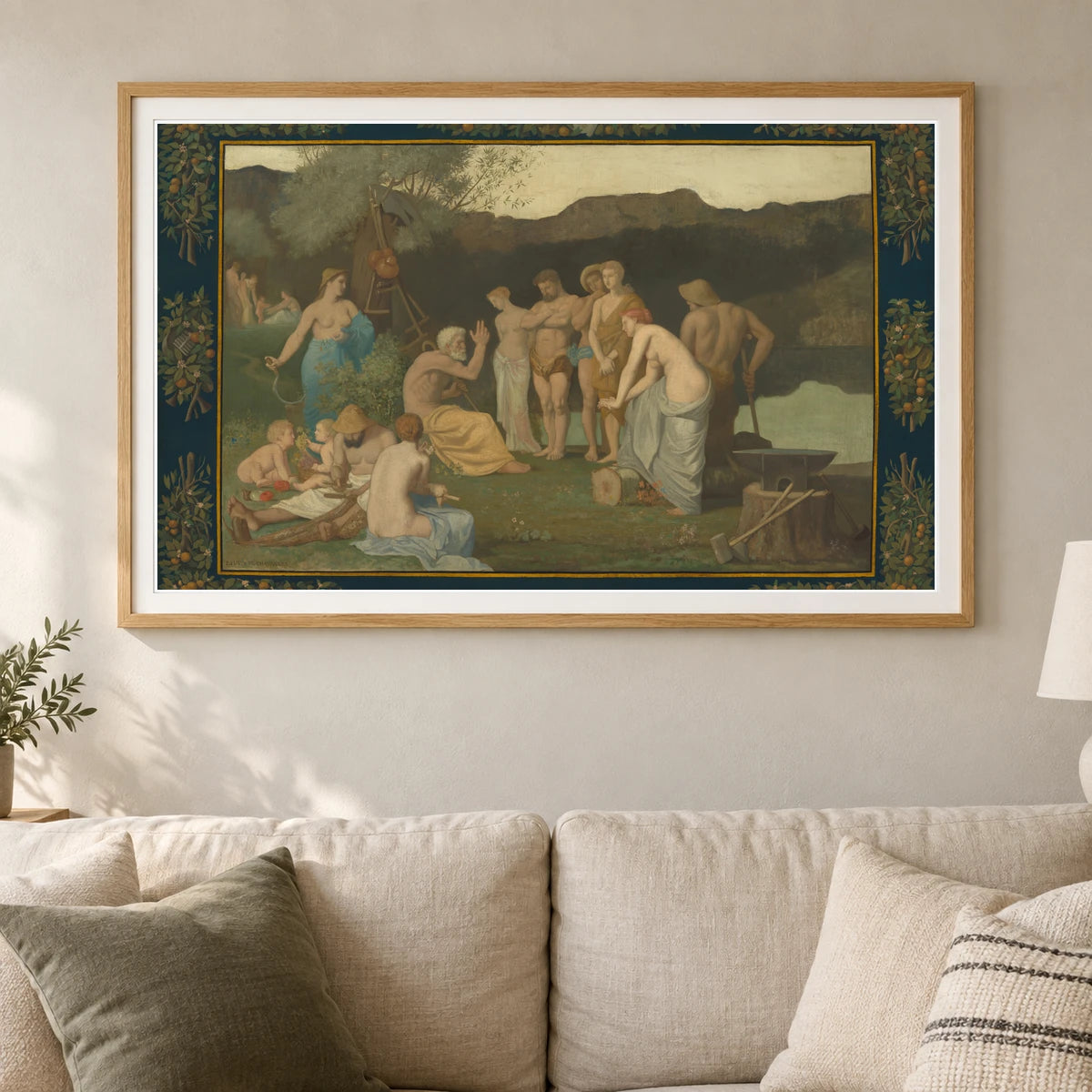 Rest 1942.9.54 — Famous Paintings shown in a styled interior