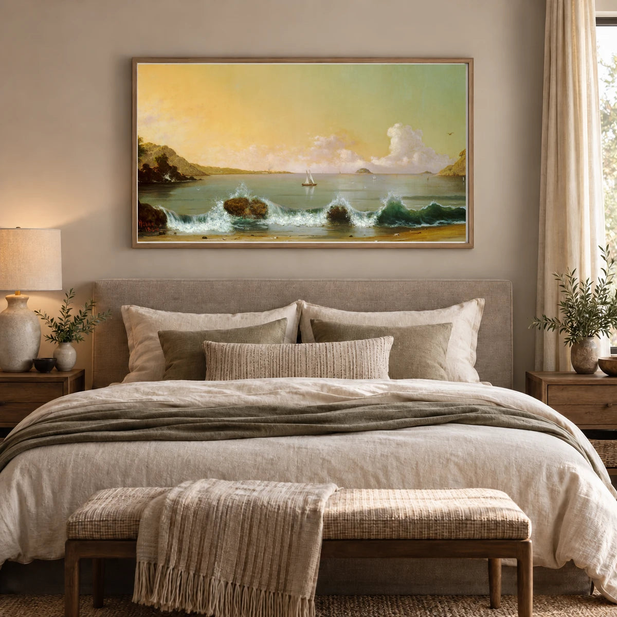Rio De Janeiro Bay 1965.2.1 — Famous Paintings shown in a styled interior