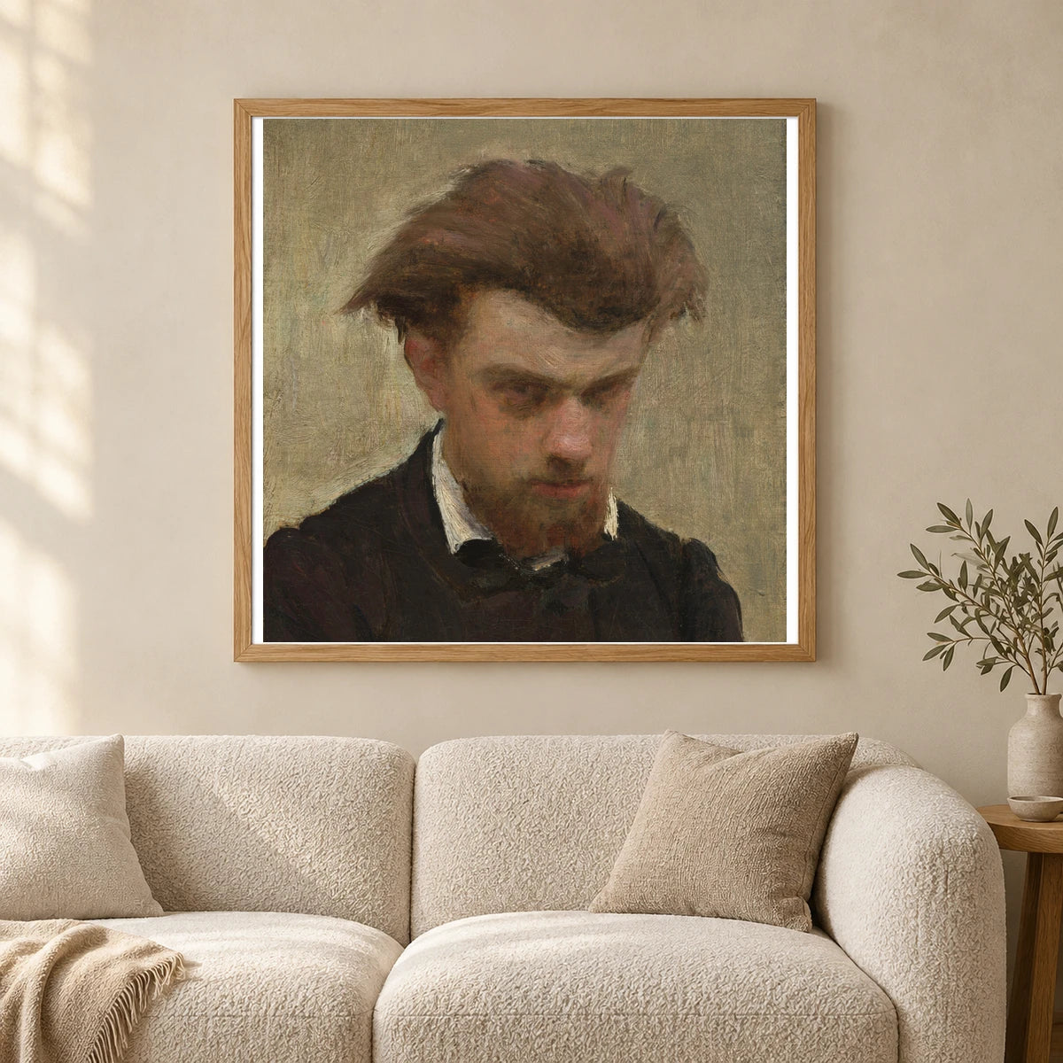 Self Portrait 1995.47.9 — Famous Paintings shown in a styled interior