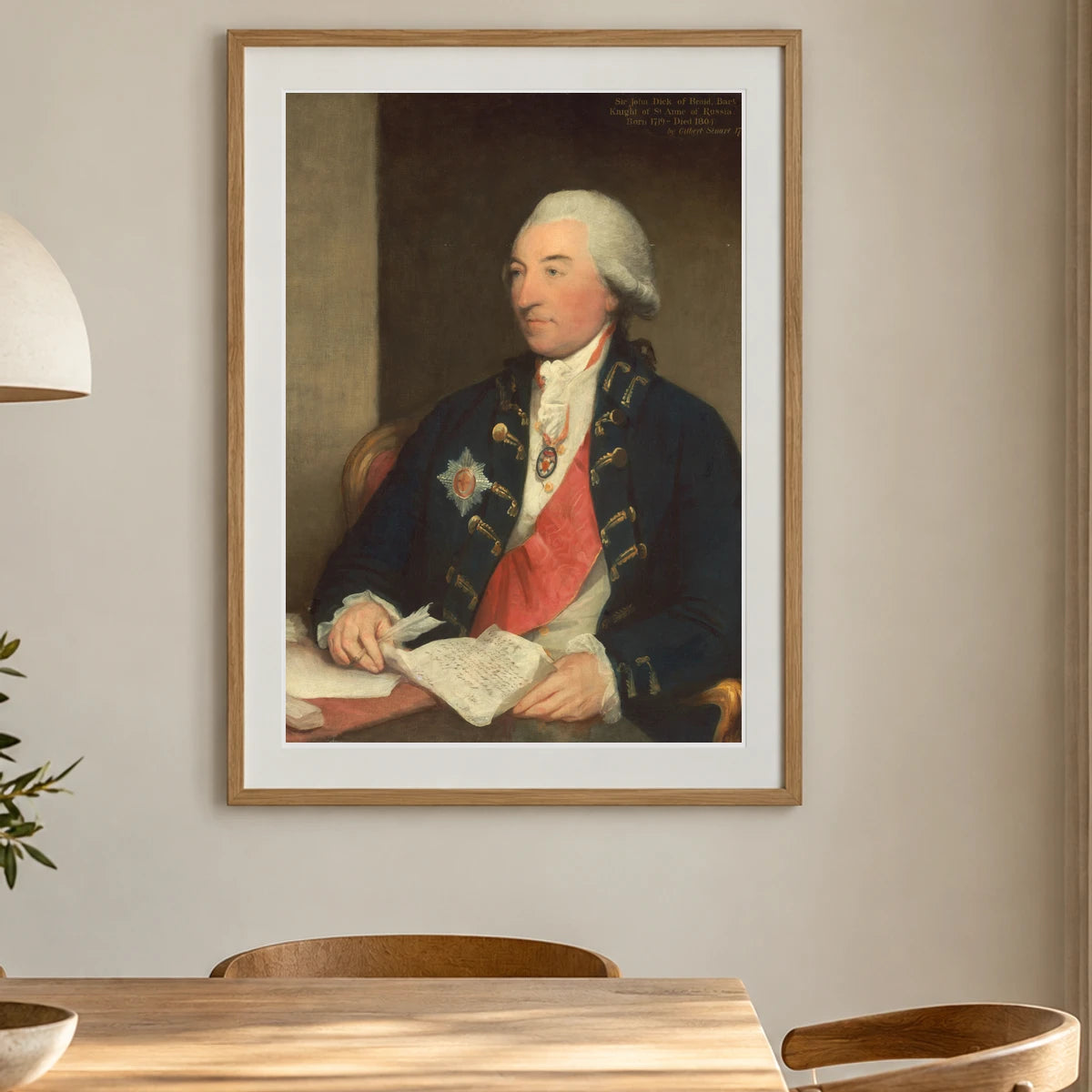 Sir John Dick 1954.1.10 — Famous Paintings shown in a styled interior