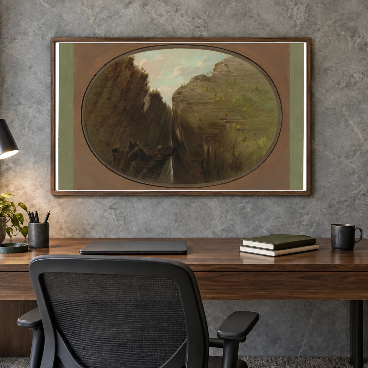 The Beetle Crevice 1965.16.268 — Famous Paintings shown in a styled interior