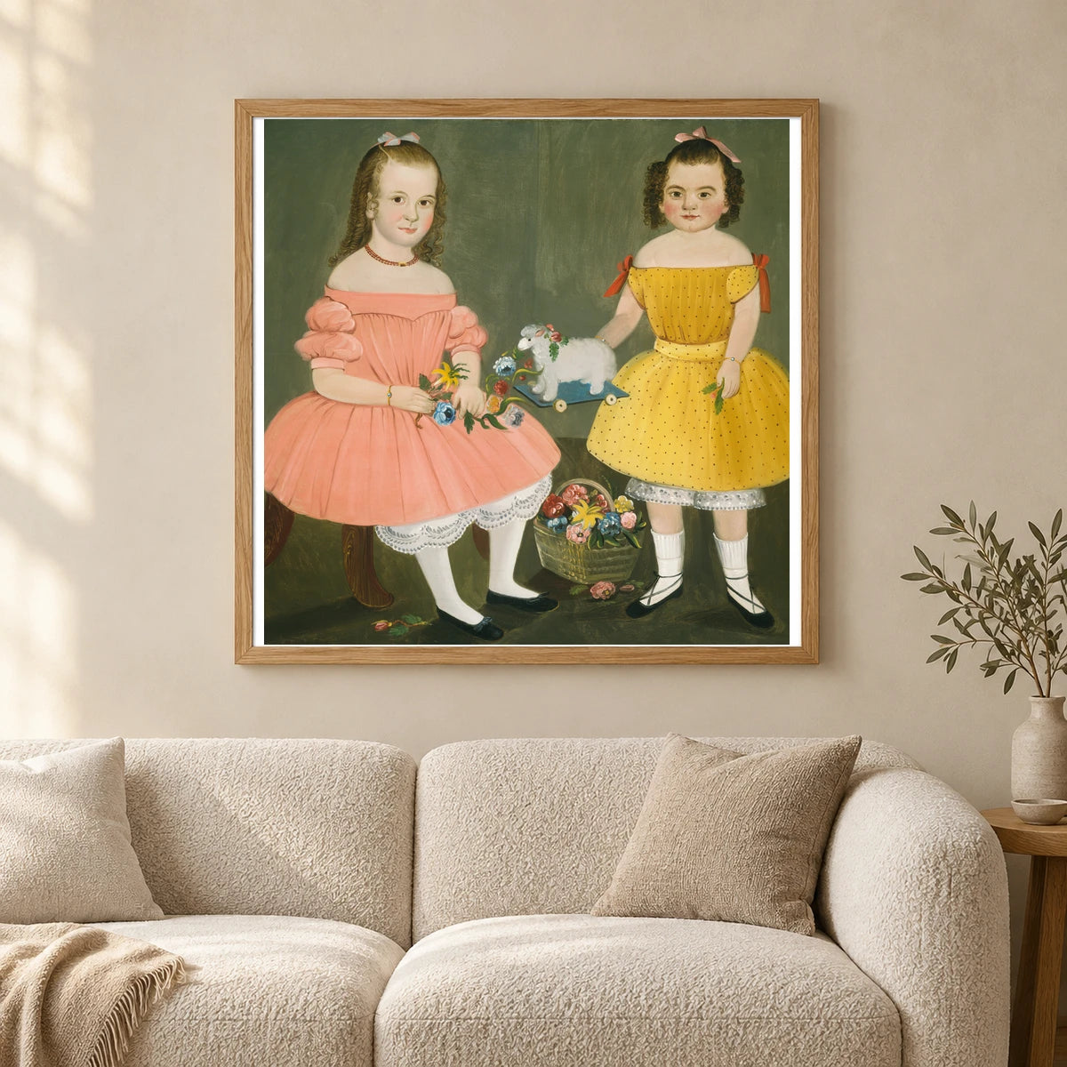 The Burnish Sisters 1980.62.18 — Famous Paintings shown in a styled interior