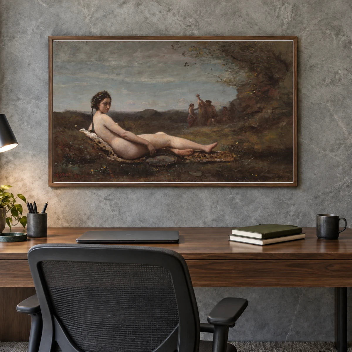The Repose 2014.79.709 — Famous Paintings shown in a styled interior