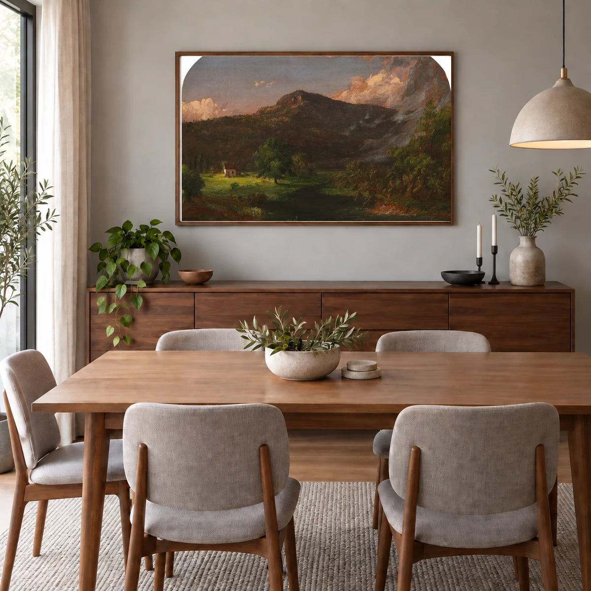 Tourn Mountain, Head Quarters Of Washington, Rockland Co., New York 2015.19.109 — Famous Paintings shown in a styled interior
