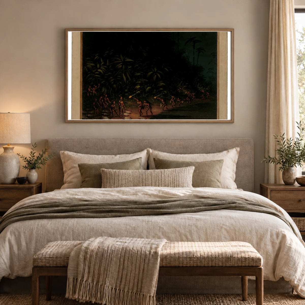 Turtle Hunt 1965.16.259 — Famous Paintings shown in a styled interior