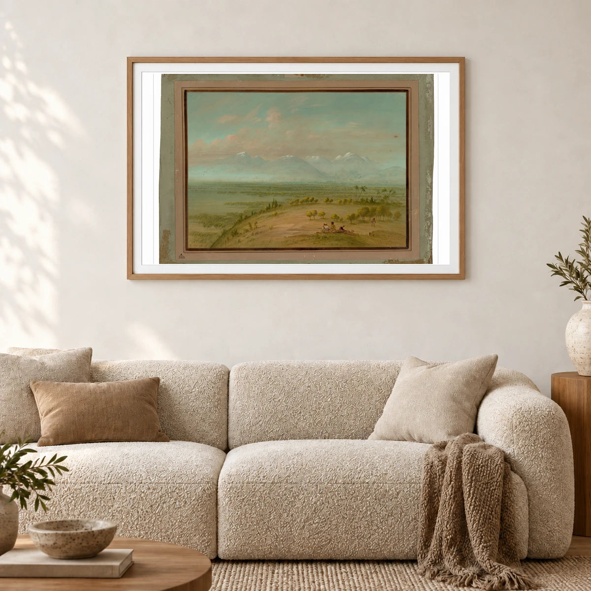 View Of The Pampa Del Sacramento 1965.16.262 — Famous Paintings shown in a styled interior