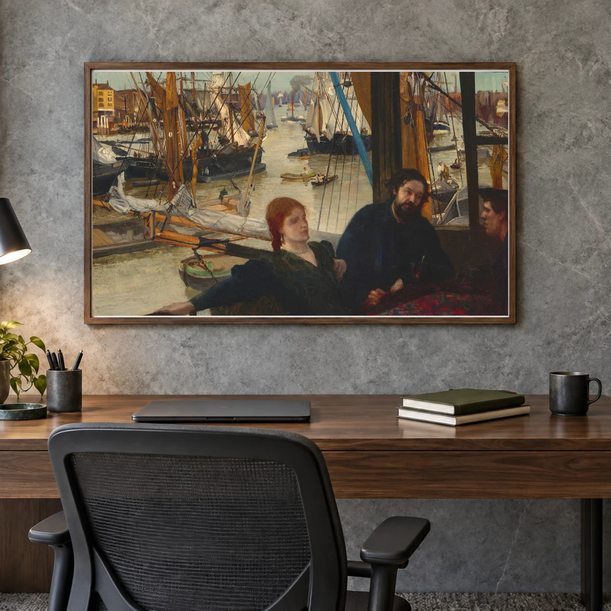 Wapping 1982.76.8 — Famous Paintings shown in a styled interior