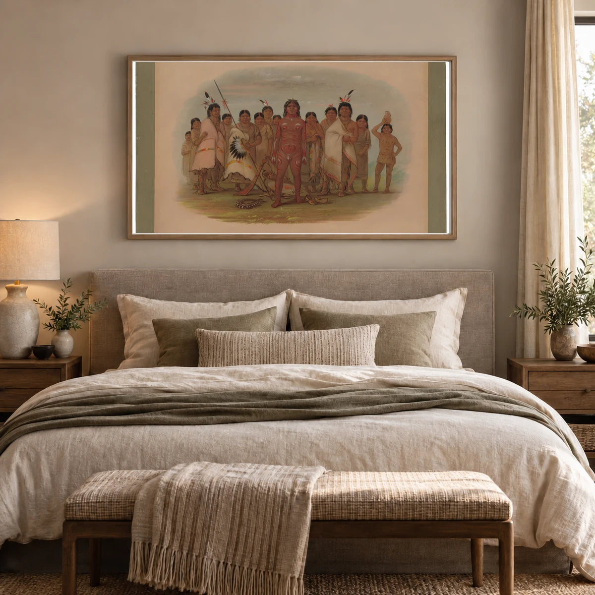 Paint Me Apachee 1965.16.202 — Famous Paintings shown in a styled interior