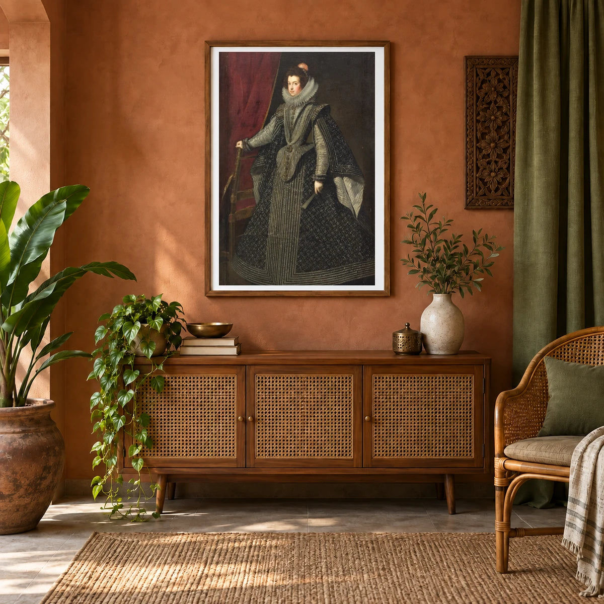 Isabella Of Bourbon. First Queen Of King Philip Iv (1613 1660) — Modern & Contemporary shown in a styled interior