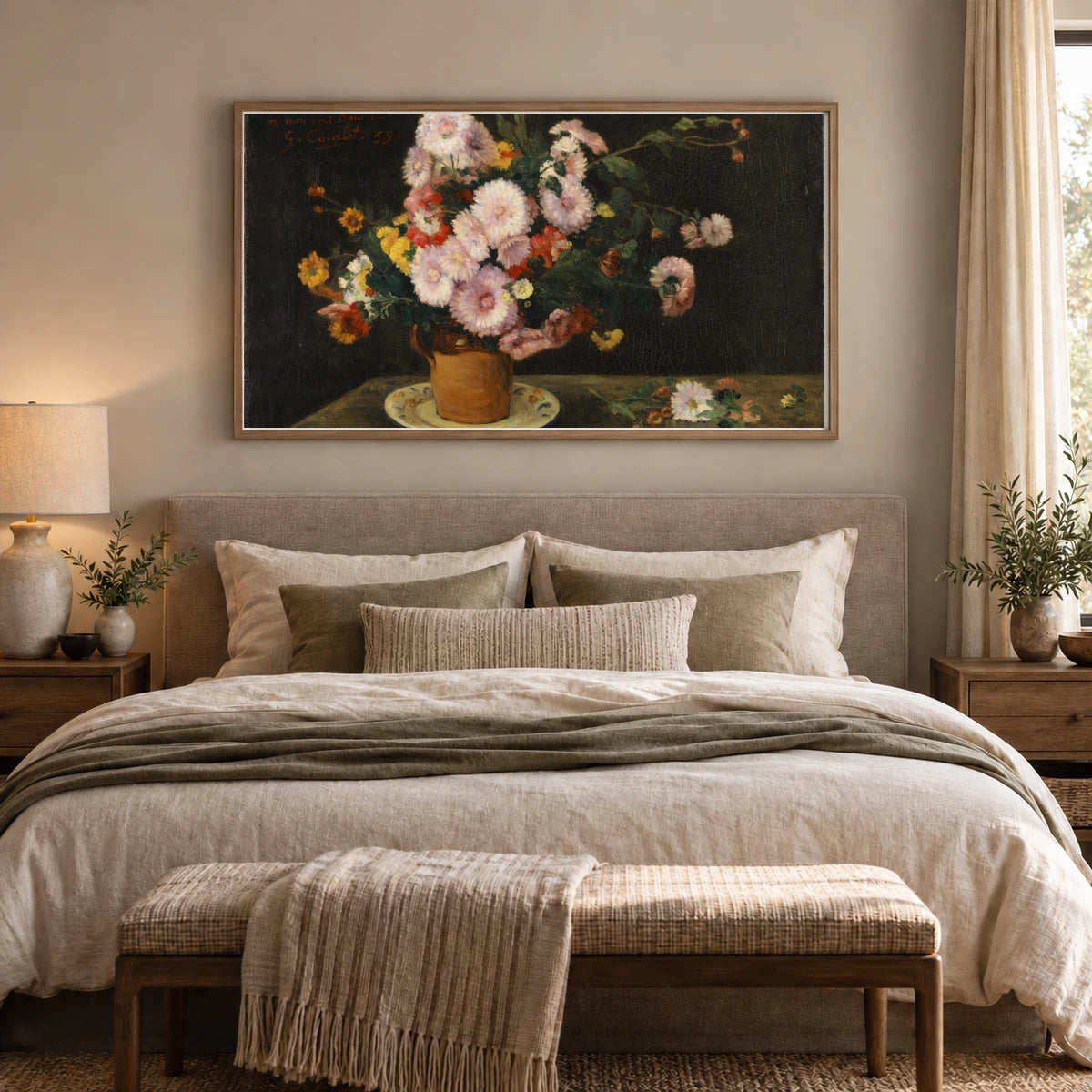 Bouquet Of Asters — Modern & Contemporary shown in a styled interior