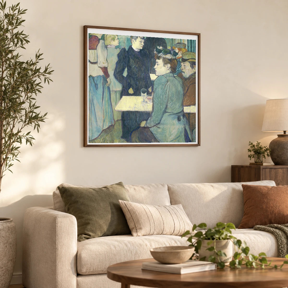 A Corner Of The Moulin De La Galette (1892), — Modern & Contemporary shown in a styled interior