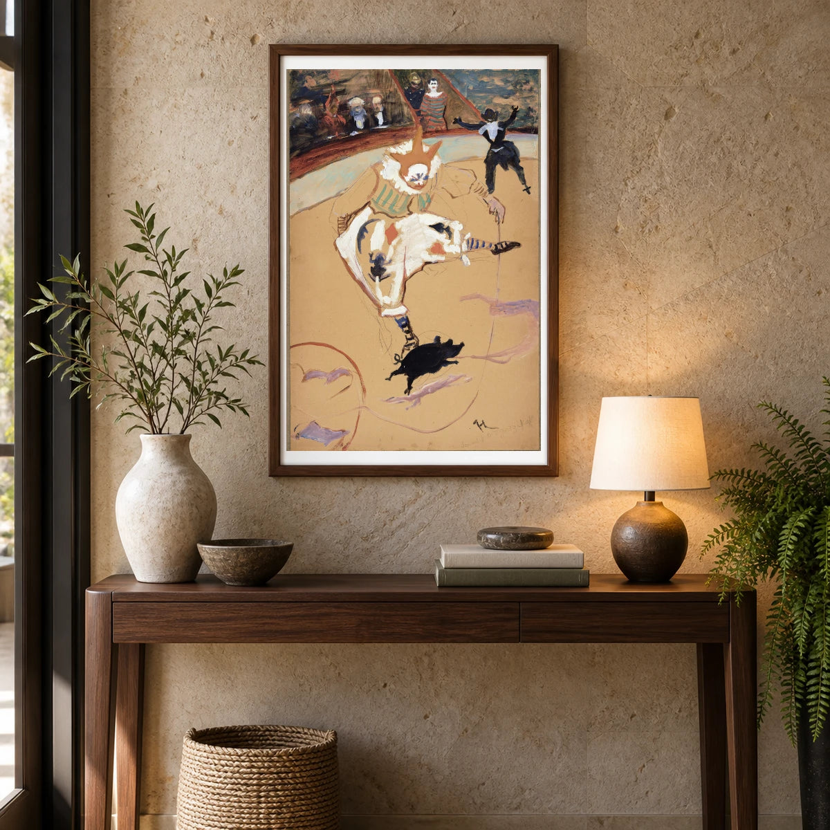 At The Circus Fernando, Medrano With A Piglet (1884–1894) — Modern & Contemporary shown in a styled interior