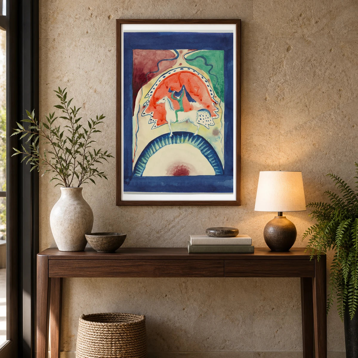 Wassily Kandinsky Design For The Cover Of The Almanac ‘the Blue Rider’ (1911) — Wassily Kandinsky shown in a styled interior