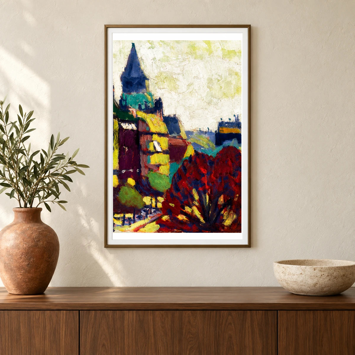 St. Germain Des Pres (1909–1912) Henry Lyman Sayen — Abstract shown in a styled interior